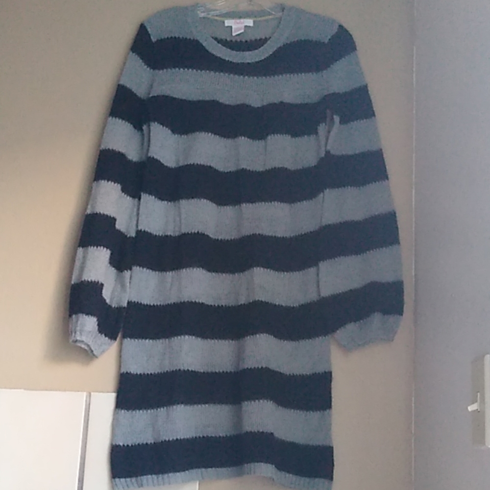 Sweater striped dress